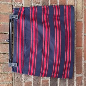 Loft Striped Mini Skirt Size 12